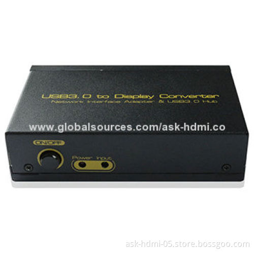 HDMI USB 3.0 to VGA + HDMI with RJ45 Input